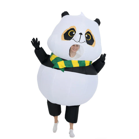 Inflatable Panda Costume Cute Funny Blow Up Full Body Halloween Party Suit Adult