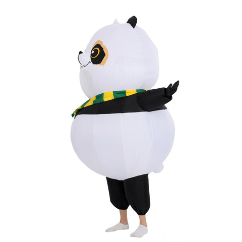 Inflatable Panda Costume Cute Funny Blow Up Full Body Halloween Party Suit Adult