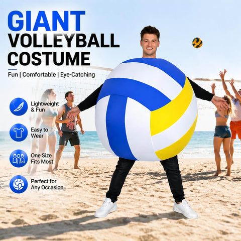 2026 World Cup Inflatable Volleyball Costume Inflatable Colorful Soccer Balls Costume