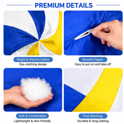 2026 World Cup Inflatable Volleyball Costume Inflatable Colorful Soccer Balls Costume