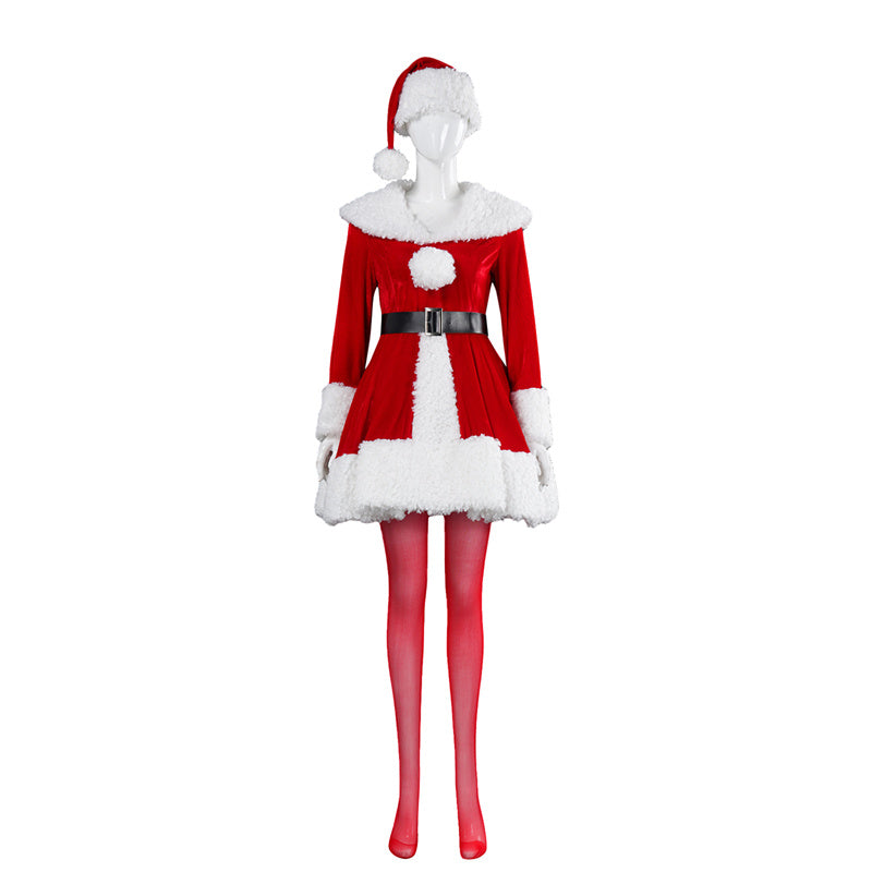 Tusary Martha May Whovier Costume Adult Women Christmas Santa Costume
