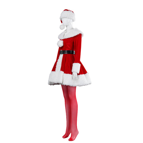 Tusary Martha May Whovier Costume Adult Women Christmas Santa Costume
