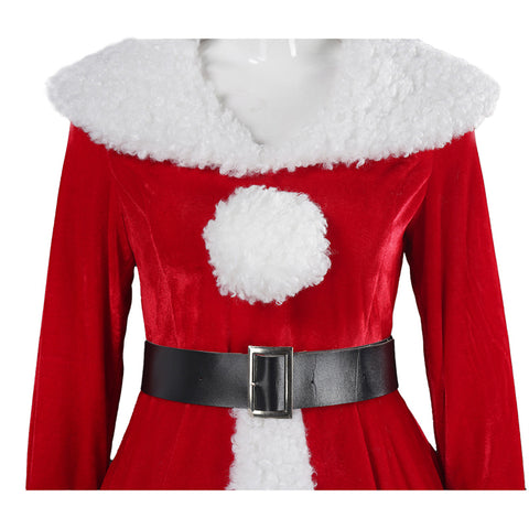 Tusary Martha May Whovier Costume Adult Women Christmas Santa Costume