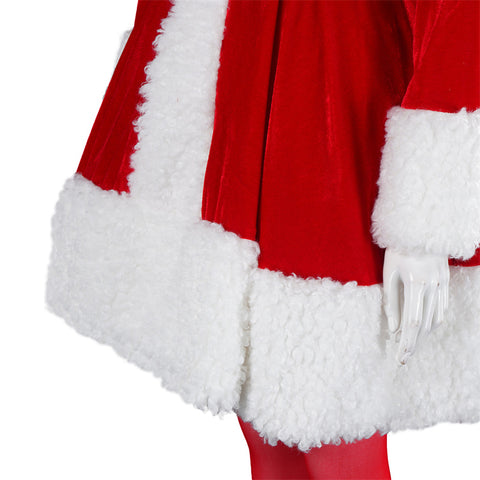 Tusary Martha May Whovier Costume Adult Women Christmas Santa Costume