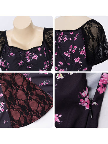 Obsession Nikki Black Dress Nikki Freeman Floral Halloween Cosplay Outfit