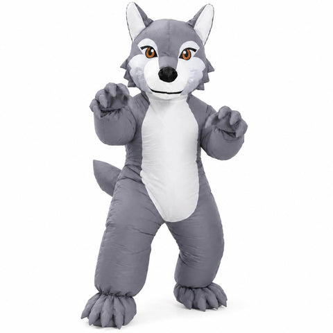 Wolf Inflatable Costume Adult Funny Halloween Party Wolf Blow Up Suit