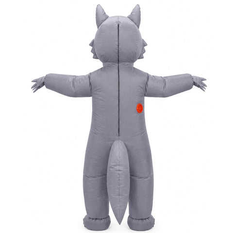 Wolf Inflatable Costume Adult Funny Halloween Party Wolf Blow Up Suit
